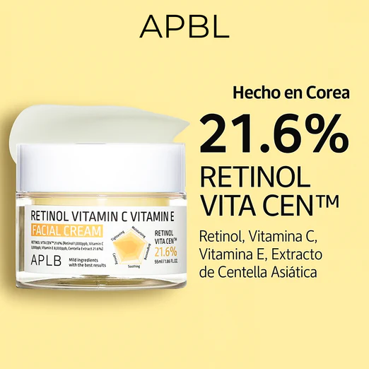 Creama Facial  Retinol Vitamina C Vitamina E 55ml APLB