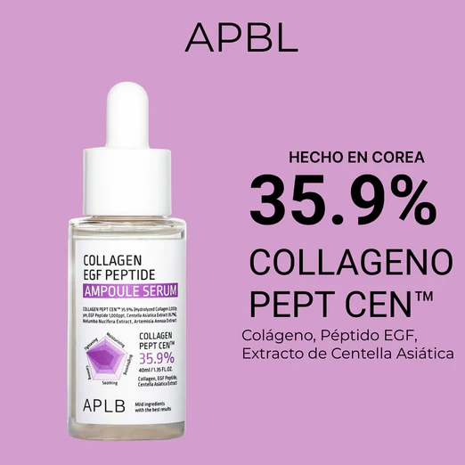 Serum de Collageno EGF y  Peptidos Ampolla  40ml APLB